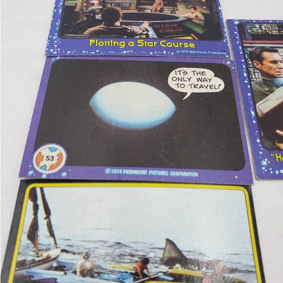 Vintage Walt Disney Trading Cards 1978-1979 Jaws 2, Mork Mindy, Black Hole - Picture 6 of 9